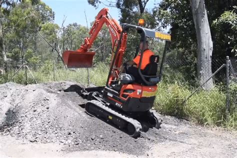 mini excavator steep hill|climbing a slope with mini excavator.